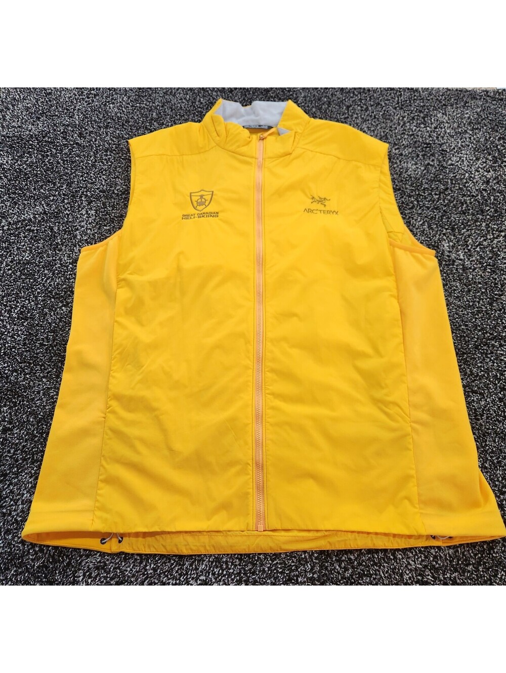 Arc'teryx Atom LT Vest Men XL Yellow Great Canadian Heli-Skiing Co-Brand